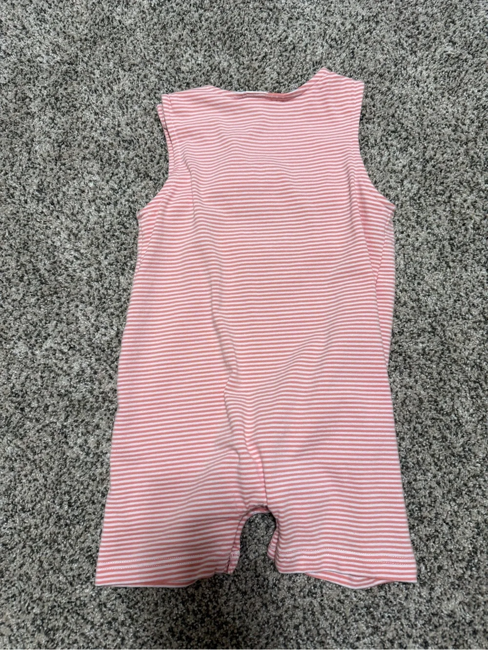 STITCHY FISH Striped Boys Jon Jon Romper with Sea Animal Appliques 2T